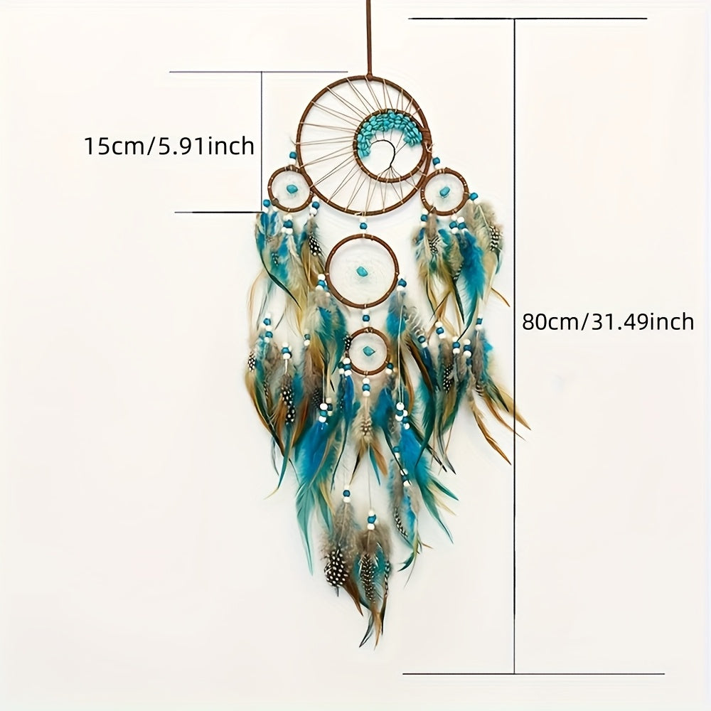 Bohemian Dream Catcher Pendant Feathers Bedroom Door Decor
