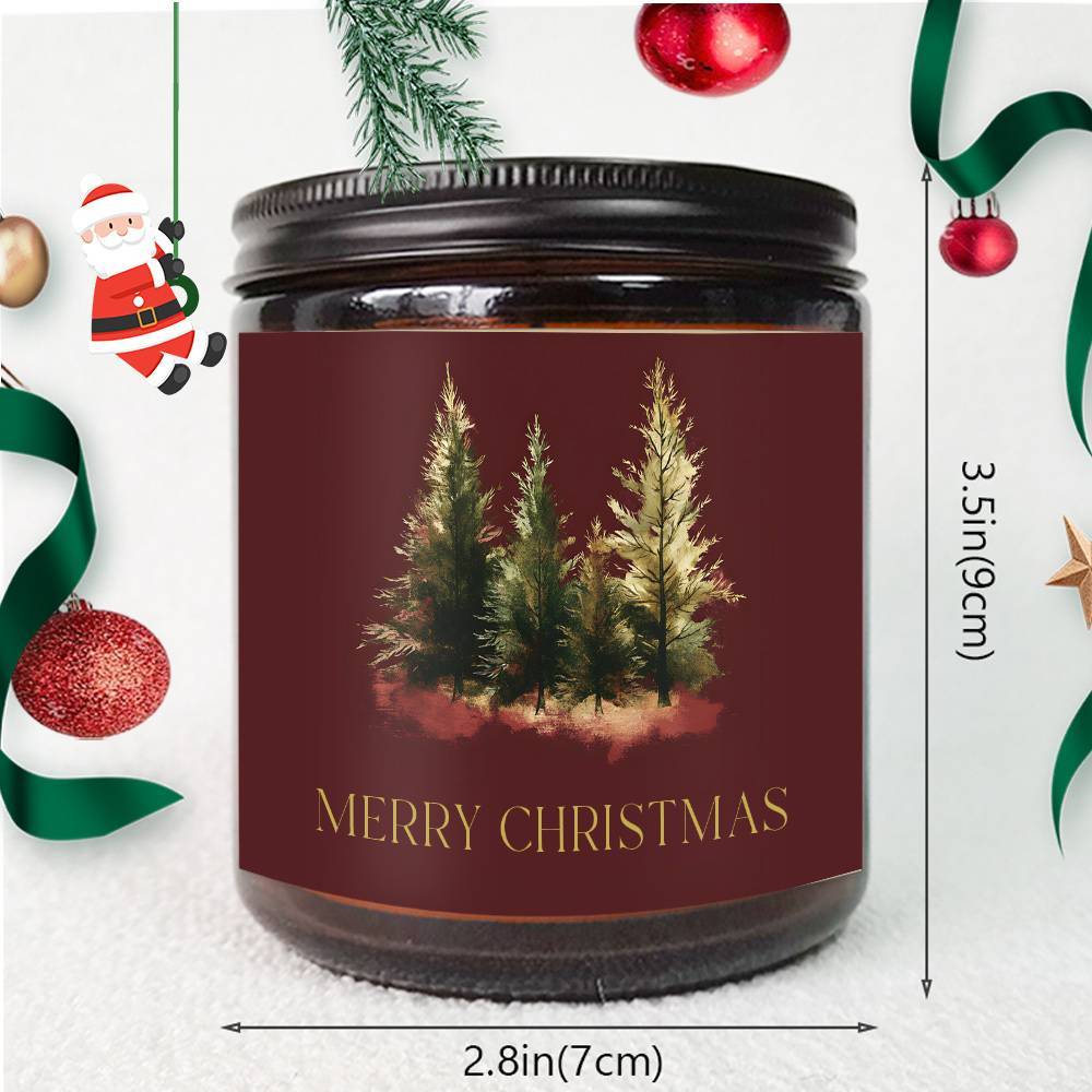 Lavender Scented Beeswax Soy Blend Candle In Maroon Jar