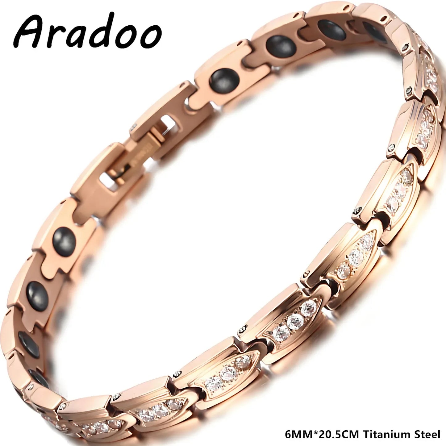 Aradoo Premium Titanium Steel Zirconia Bracelets For Women