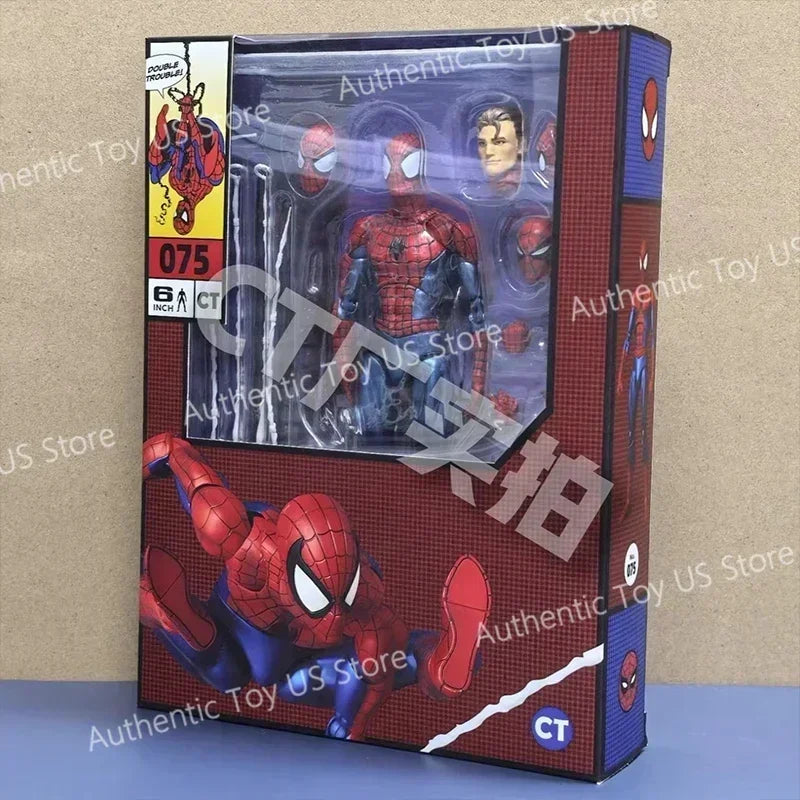 Mafex 075 The Amazing Spider Man Comic Ver Action Figure One Twelve Scale Gift