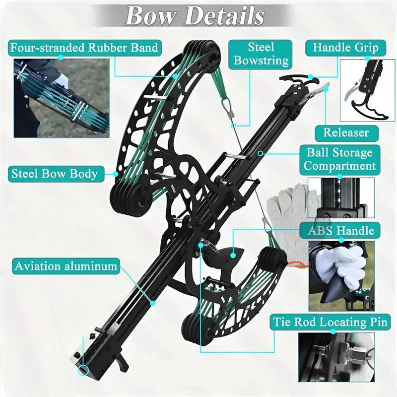 High Precision Mechanical Pulley Bow Dual Purpose Slingshot