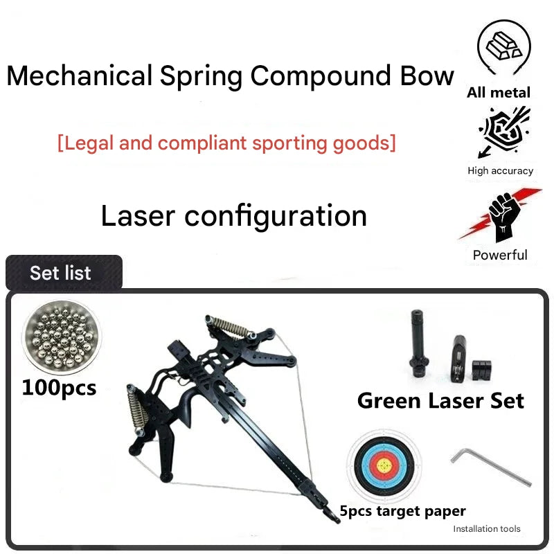 Telescopic Metal Slingshot Bow for Hunting Precision Laser