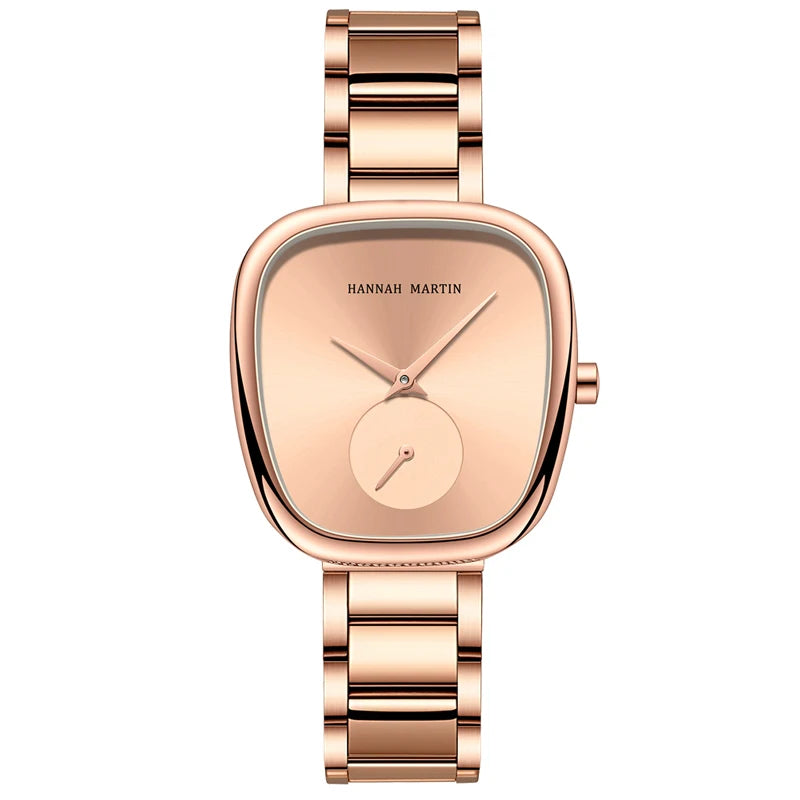 Hannah Martin Women Quartz Watch 34mm Wine Barrel Rose Gold