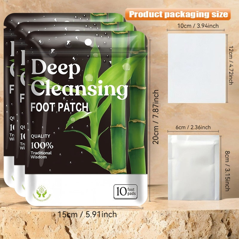 90 Pieces Deep Cleansing Foot Patch Set With Bamboo Vinegar And Ginger Powder