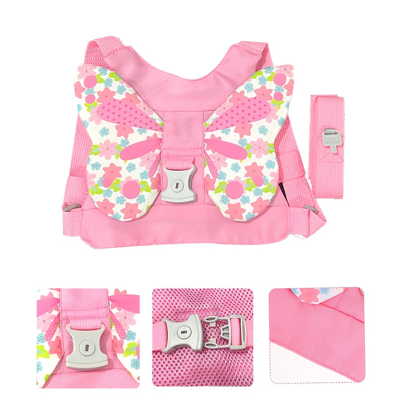 Pink Harness Leash For Girls Two In One Safety Belt