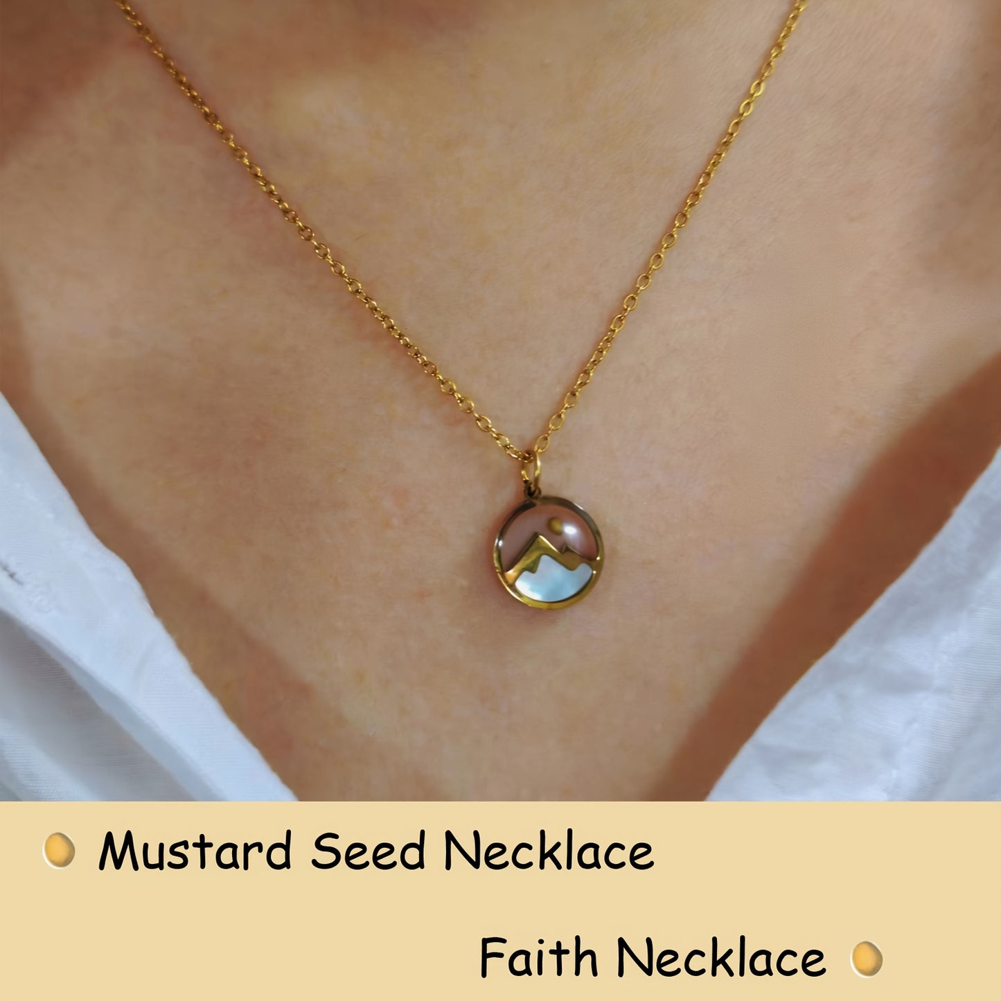 Inspirational Mustard Seed Necklace For Women Christian Gift