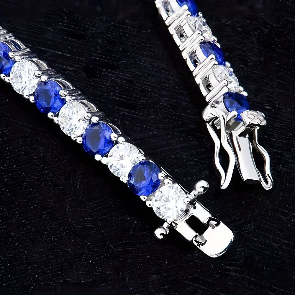 Italian 925 Silver Moissanite Bracelet Anniversary Gift