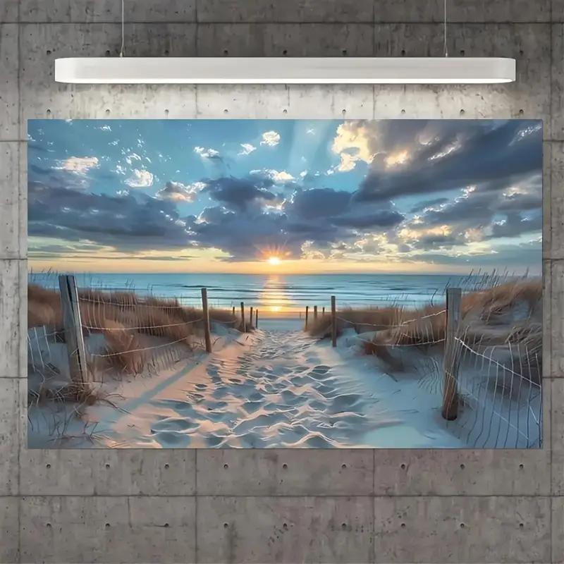 Nordic Modern Canvas Art With Wooden Frame For Living Room