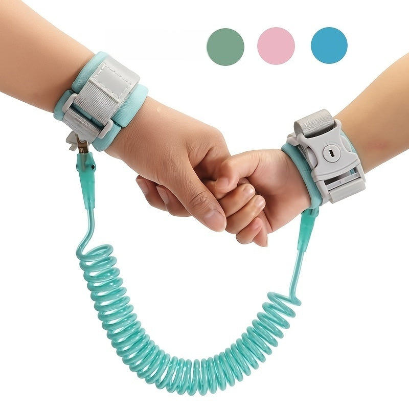 Adjustable Child Anti Lost Wrist Link Rope Band Blue Green