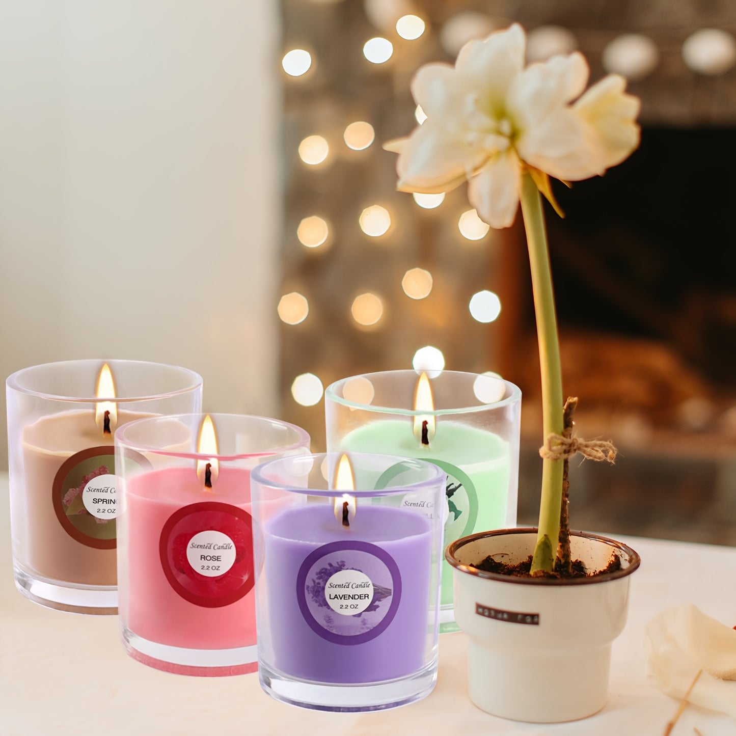 20 Colorful Scented Glass Candles Gift Set For Any Occasion
