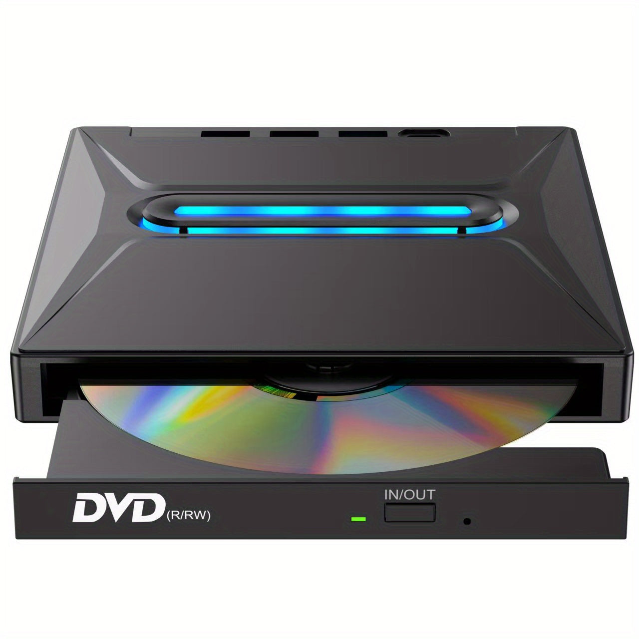 New 8 In 1 USB 3 0 External CD DVD Drive Type C Portable