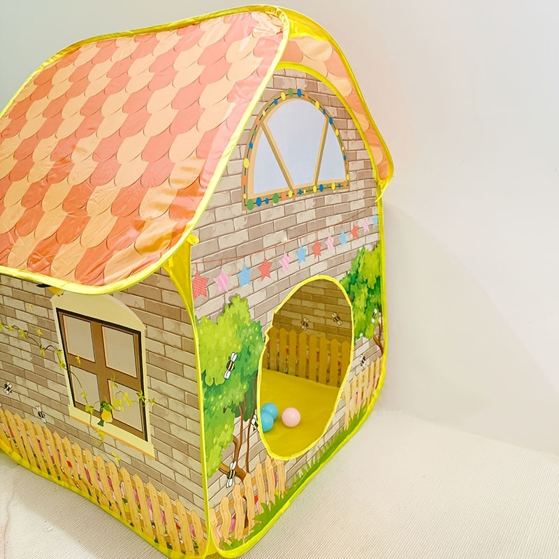 Kids Play Tent With Ball Pool Indoor Outdoor Playhouse