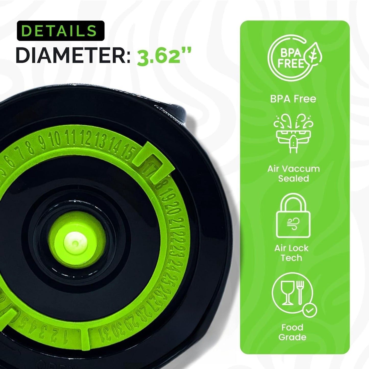 Wide Mouth Mason Jar Lids Canning and Fermenting Kit 4 Pack