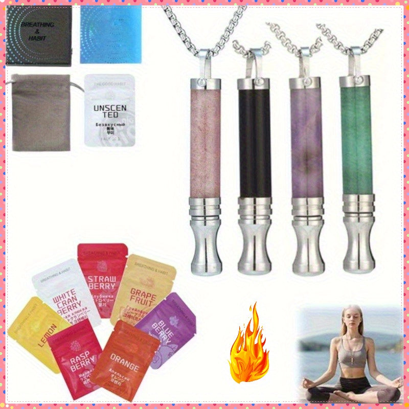 Anxiety Breathing Necklace For Relaxation Smoking Cessation