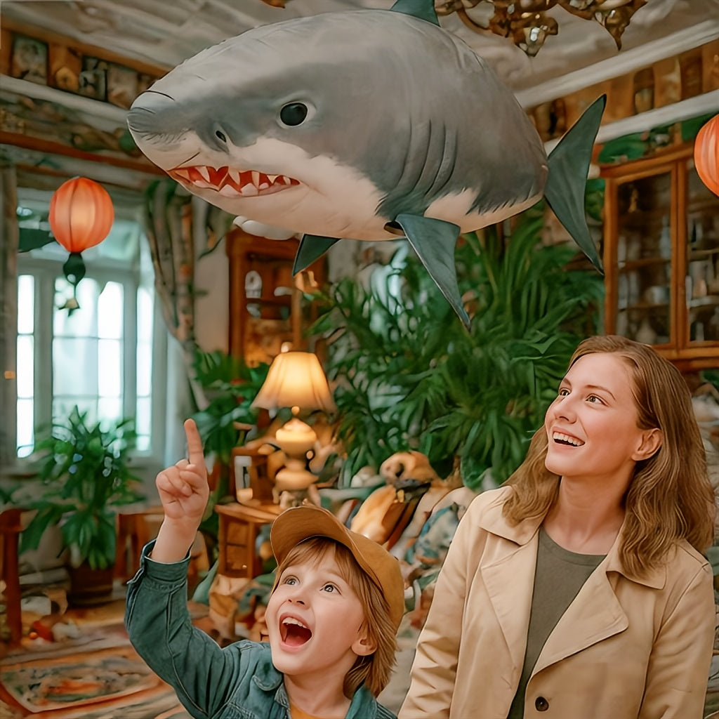 Remote Control Gliding Shark Inflatable RC Flying Fish Toy