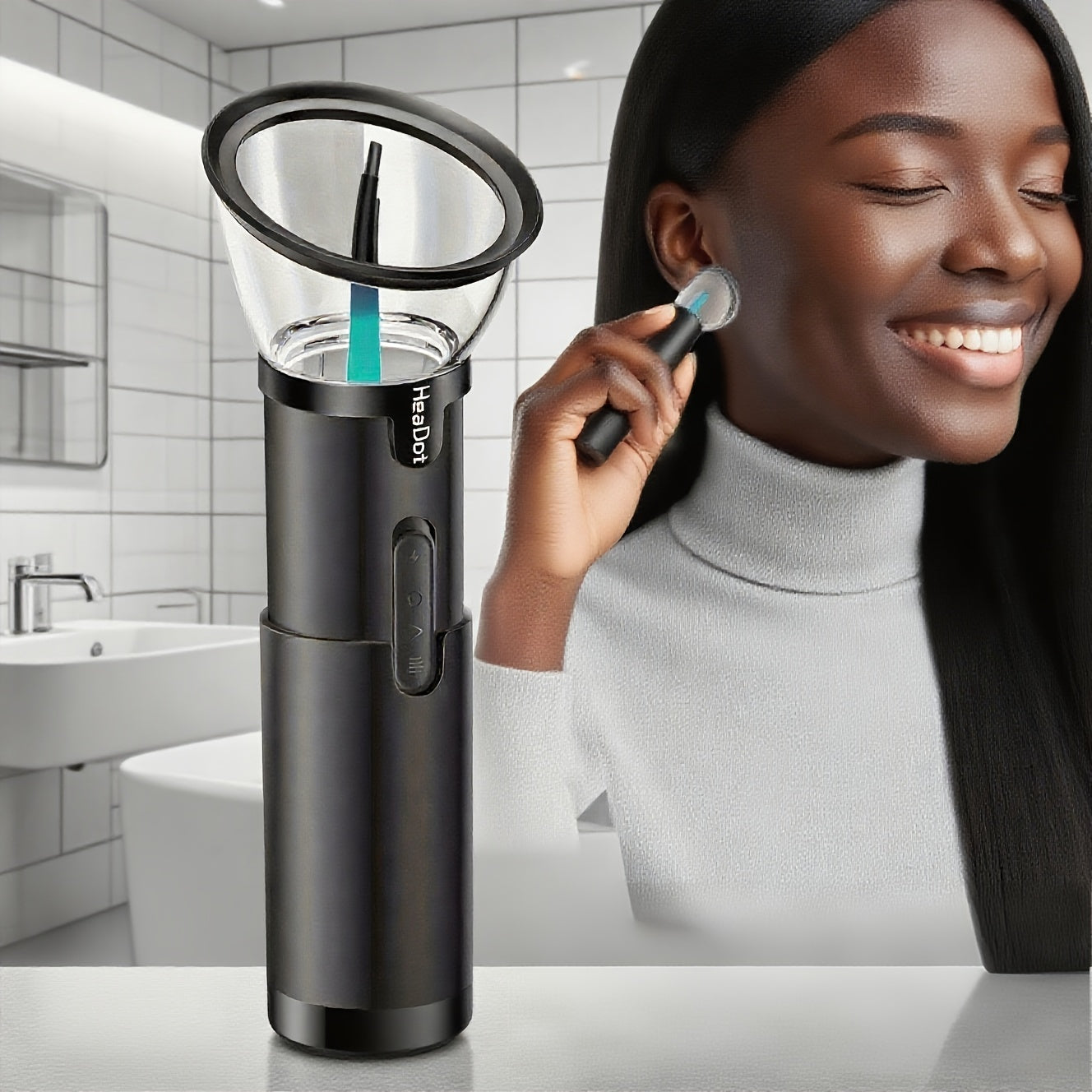 Upgraded Electric Ear Wax Removal Tool, Water Powered Ear Cleaning Tool with Irrigation Flusher, 6 Tips, 4 Pressure Settings -Safe & Effective for Ear Wax Buildup Flushing And Cleaning, Waterproof & Convenient Ear Flushing Ki