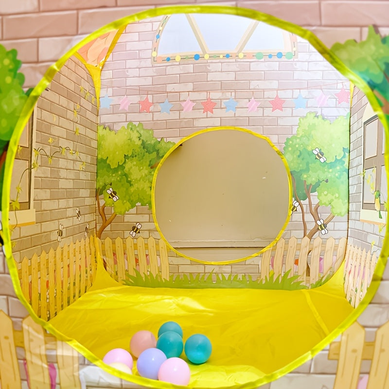 Kids Play Tent With Ball Pool Indoor Outdoor Playhouse