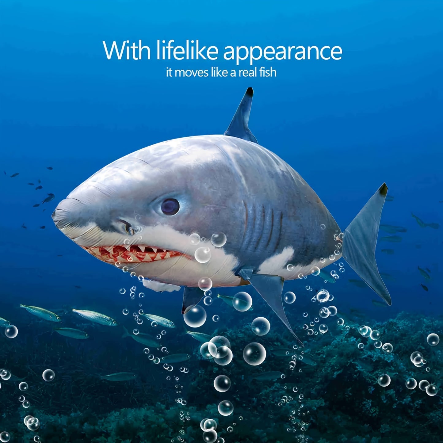 Remote Control Gliding Shark Inflatable RC Flying Fish Toy