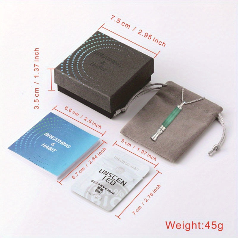 Anxiety Breathing Necklace For Relaxation Smoking Cessation