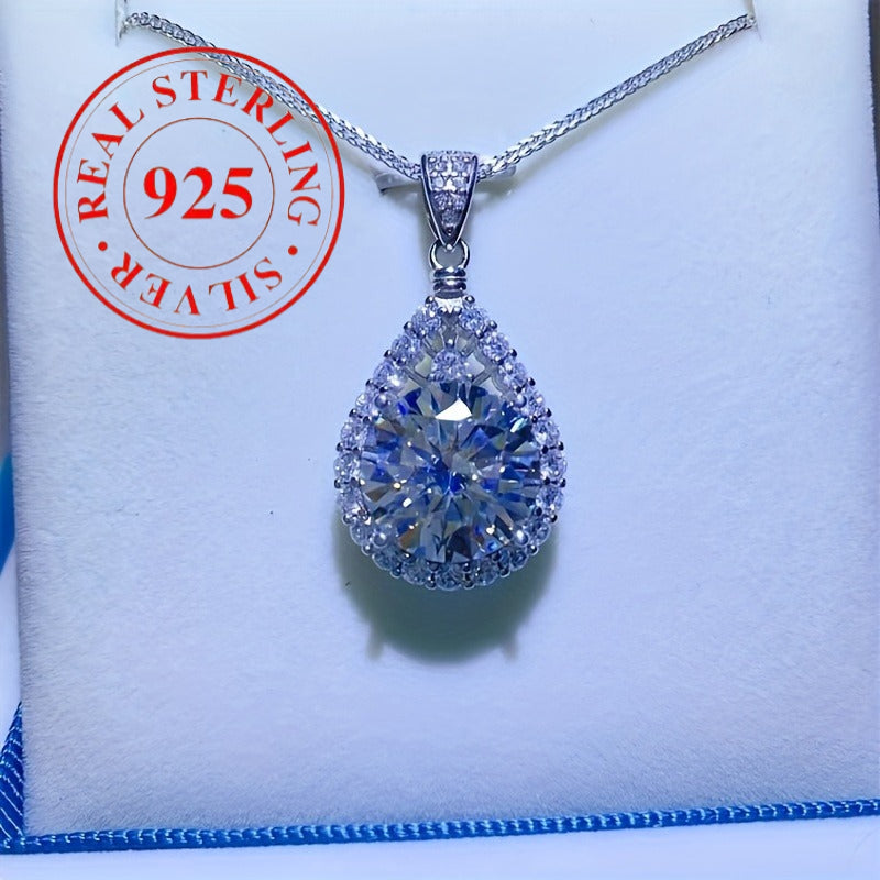S925 silver, Moissanite necklace for both men and women, engagement wedding gift, Necklace For Women, Necklaces For Women, Necklace For A Woman, Moissanite Necklace For Women, Necklace For Wedding For Women, Moissanite Pendan
