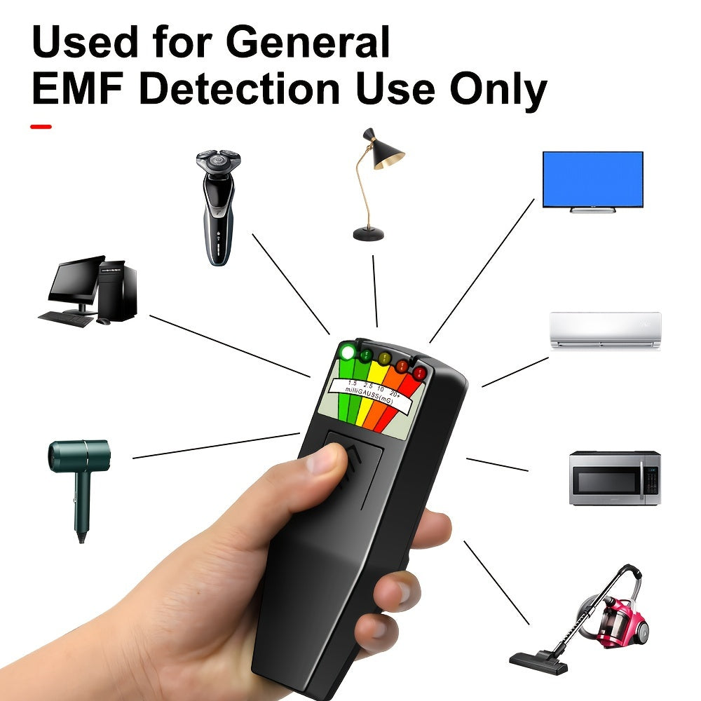 Portable EMF Meter Electromagnetic Radiation Detector 5 Led
