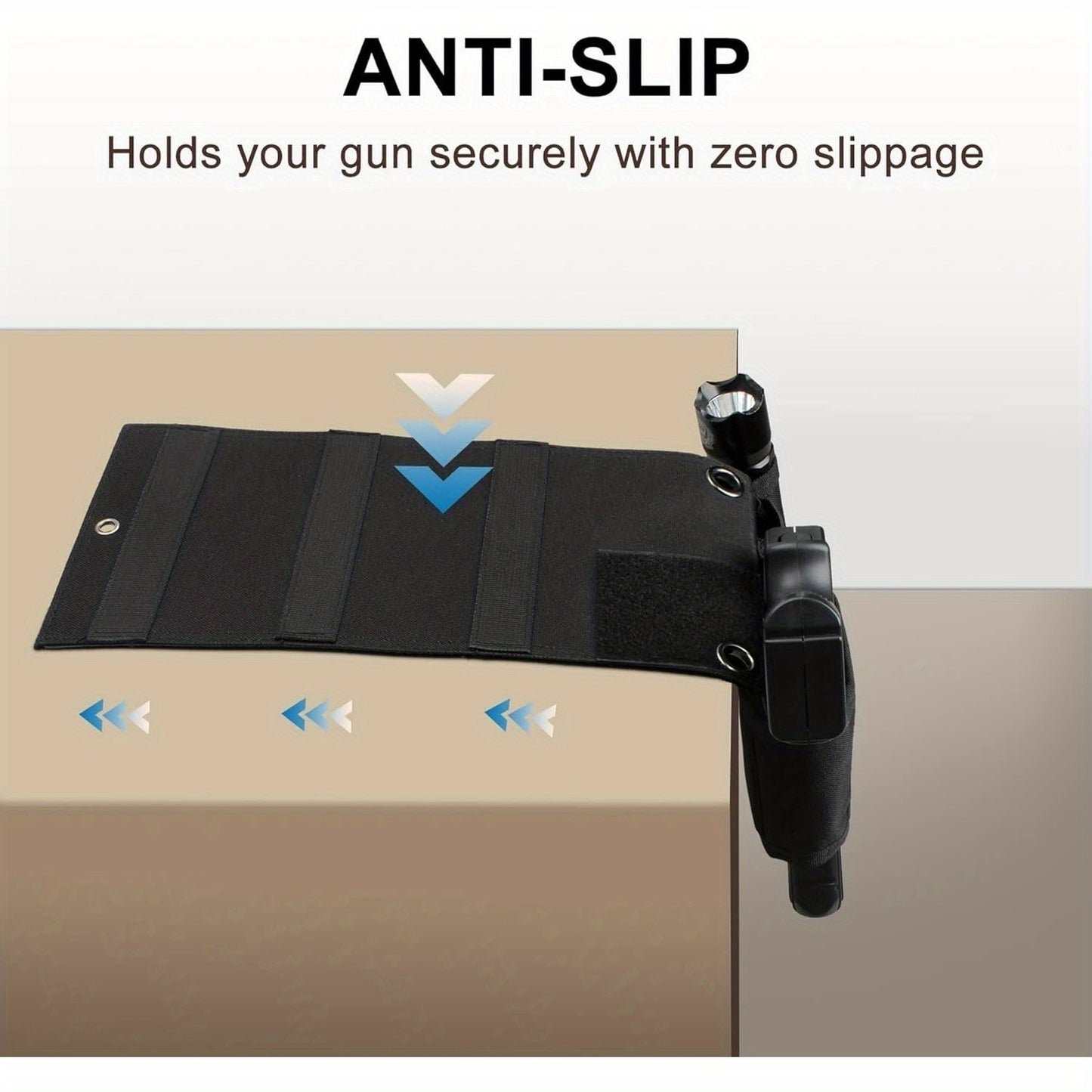 Black Nylon Quick-Access Concealed Holster with Magazine Pocket – Durable Oxford Fabric, Multiple Compartments for & Magazines, Secure Snap Closure, Ideal for Hunting, Fishing, and Enthusiasts, Holster