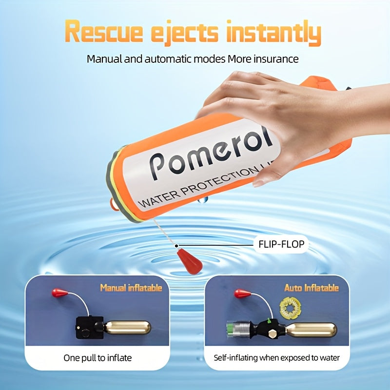 Pomerol Self Inflating Car Life Buoy Kit Window Breaker