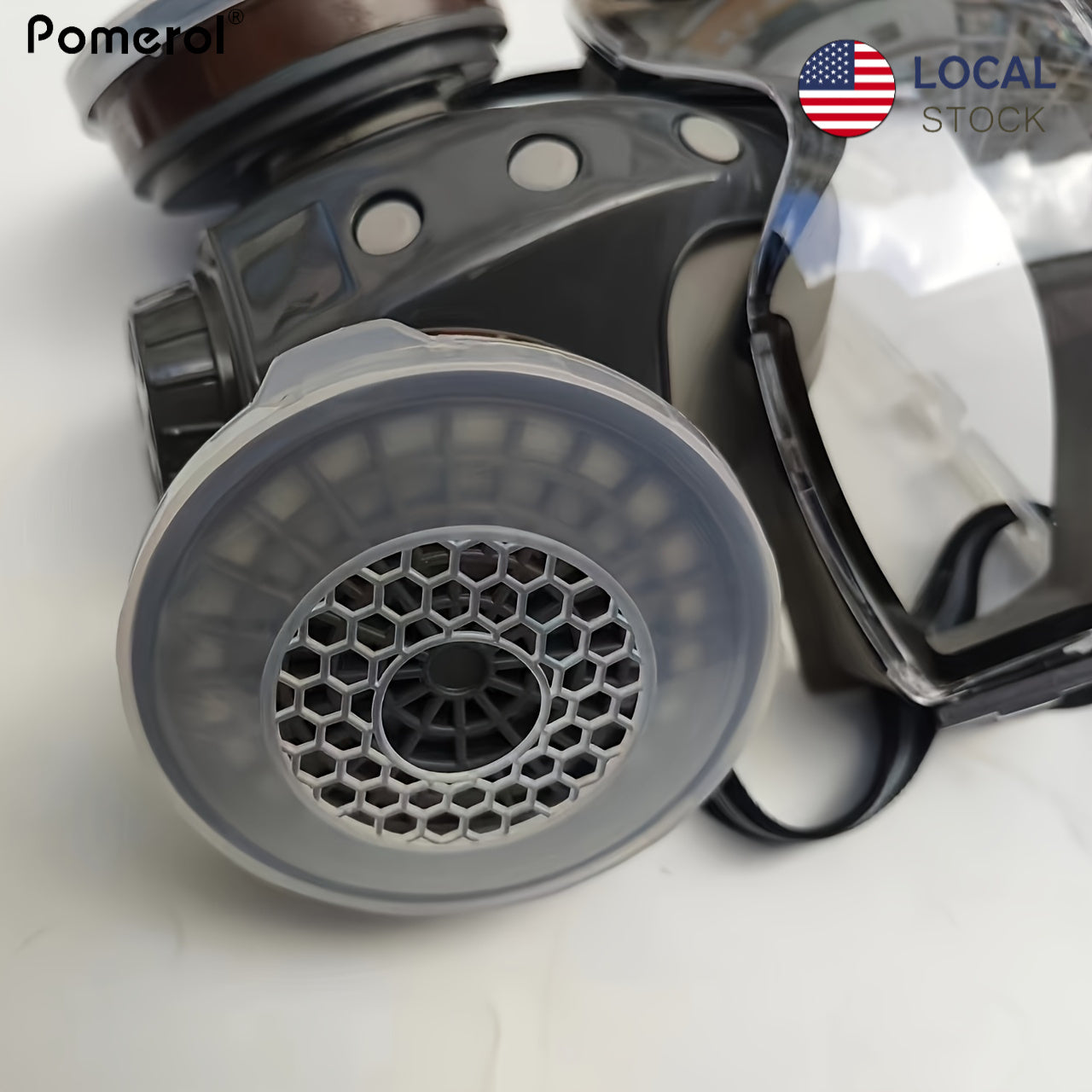 Pomerol 11In Dual Interface Full Face Respirator Reusable