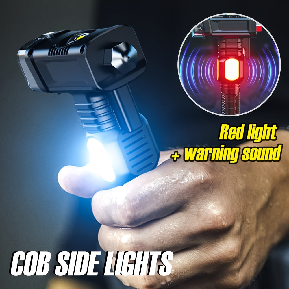 Portable Car Safety Hammer With Led Flashlight Usb