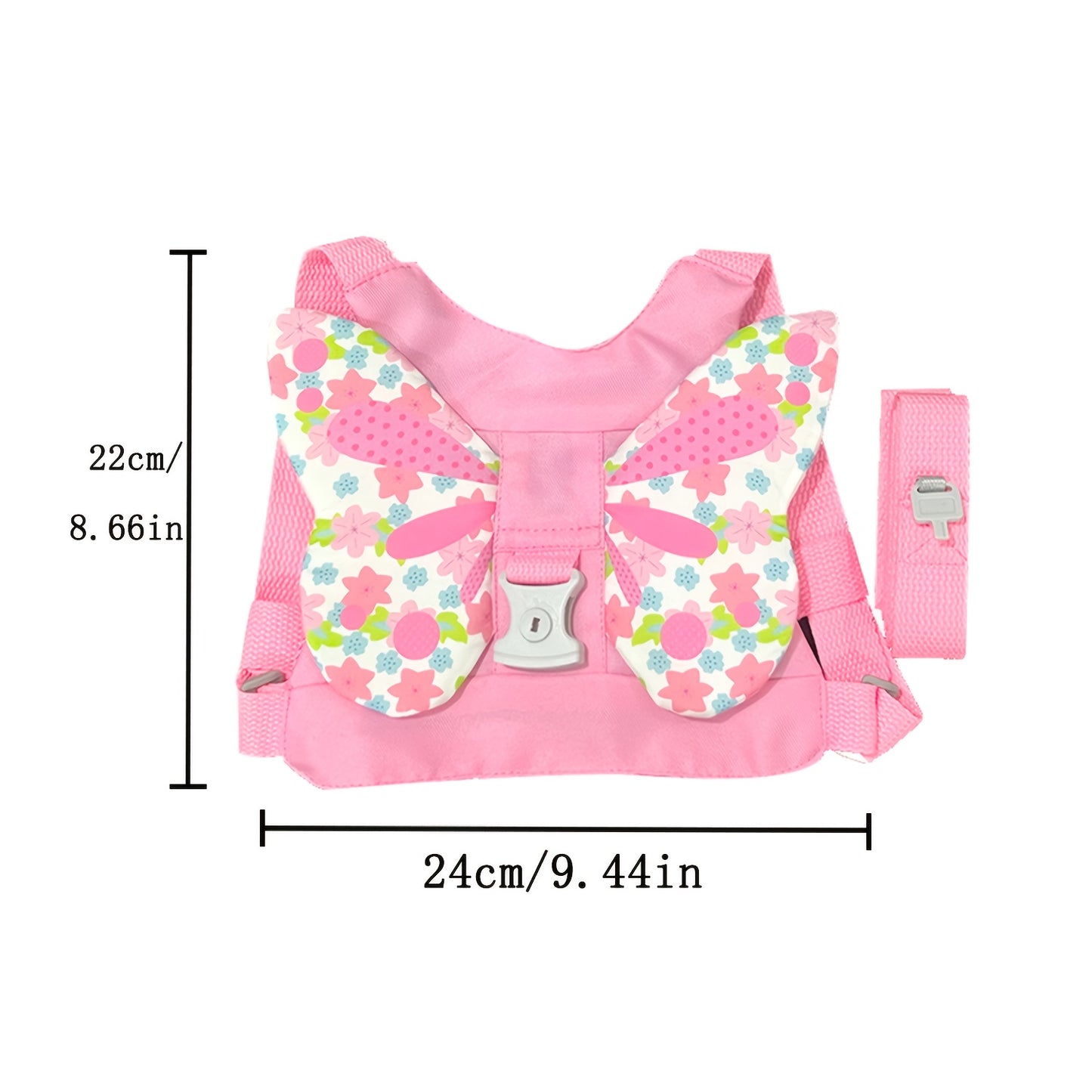 Pink Harness Leash For Girls Two In One Safety Belt