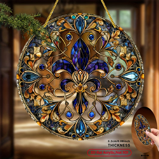 Bohemian Lily Purity Acrylic Wall Hanging Light Catcher Ornament