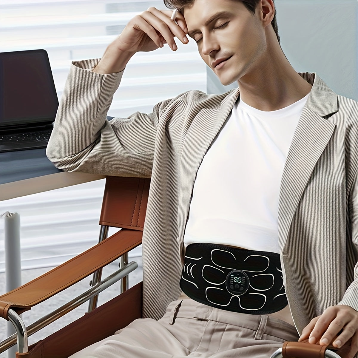 EMS Fitness And Muscle Relaxation 3pc Set For Abs Arms Legs