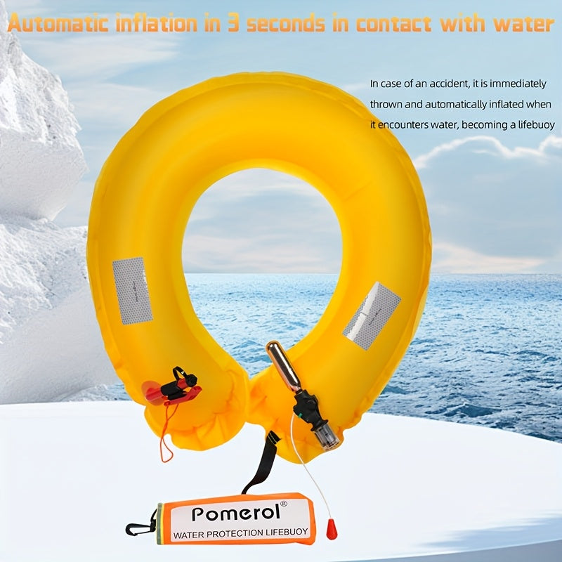 Pomerol Self Inflating Car Life Buoy Kit Window Breaker