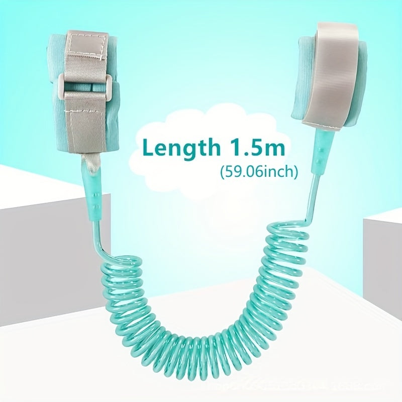 Adjustable Child Anti Lost Wrist Link Rope Band Blue Green