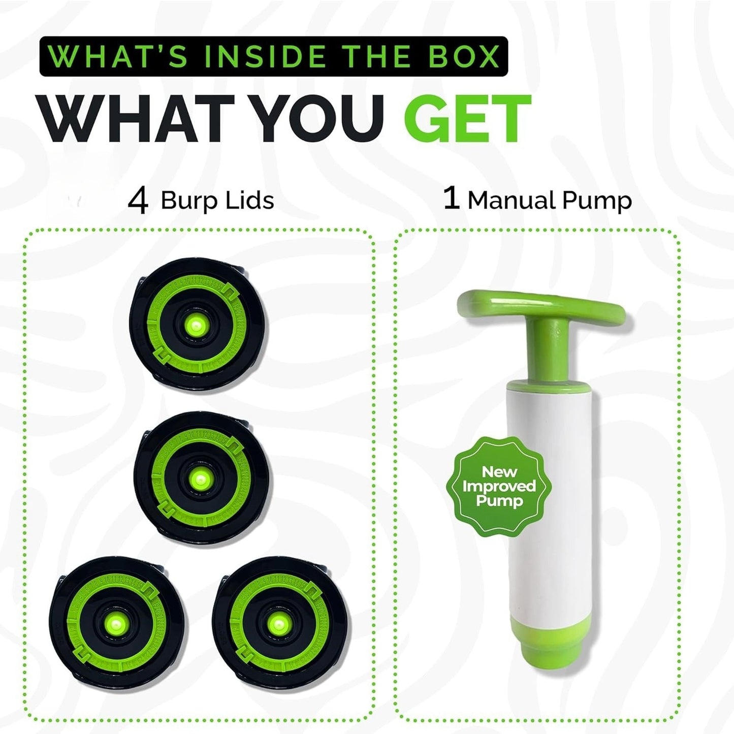 Wide Mouth Mason Jar Lids Canning and Fermenting Kit 4 Pack