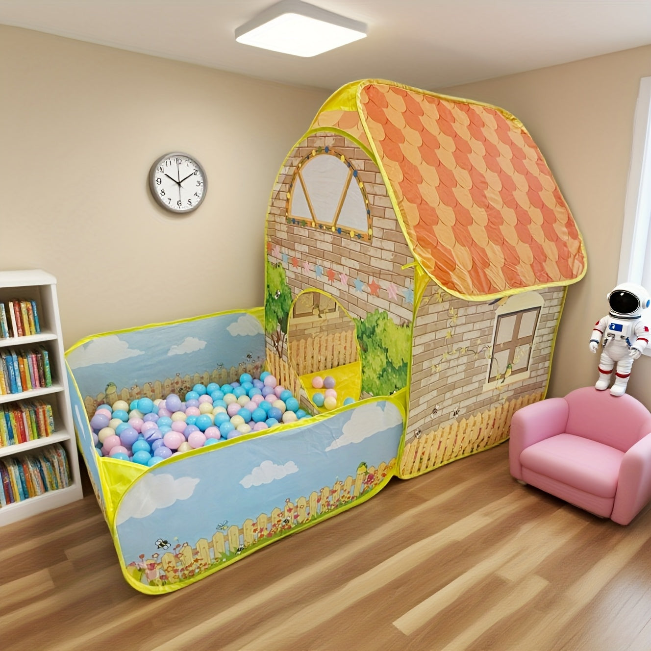 Kids Play Tent With Ball Pool Indoor Outdoor Playhouse