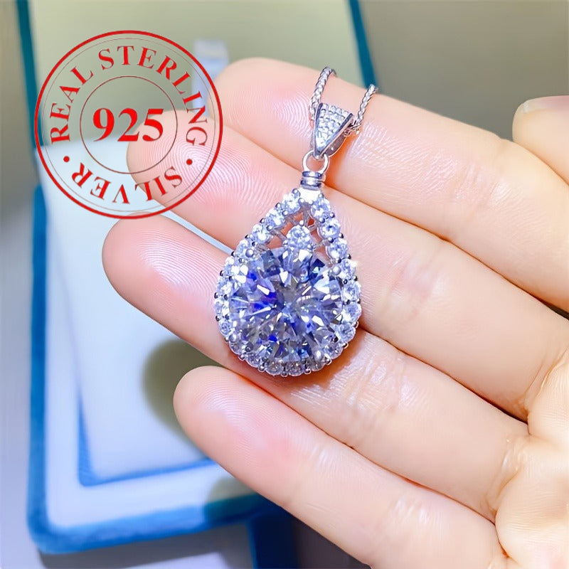 S925 silver, Moissanite necklace for both men and women, engagement wedding gift, Necklace For Women, Necklaces For Women, Necklace For A Woman, Moissanite Necklace For Women, Necklace For Wedding For Women, Moissanite Pendan