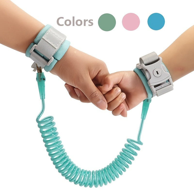 Adjustable Child Anti Lost Wrist Link Rope Band Blue Green