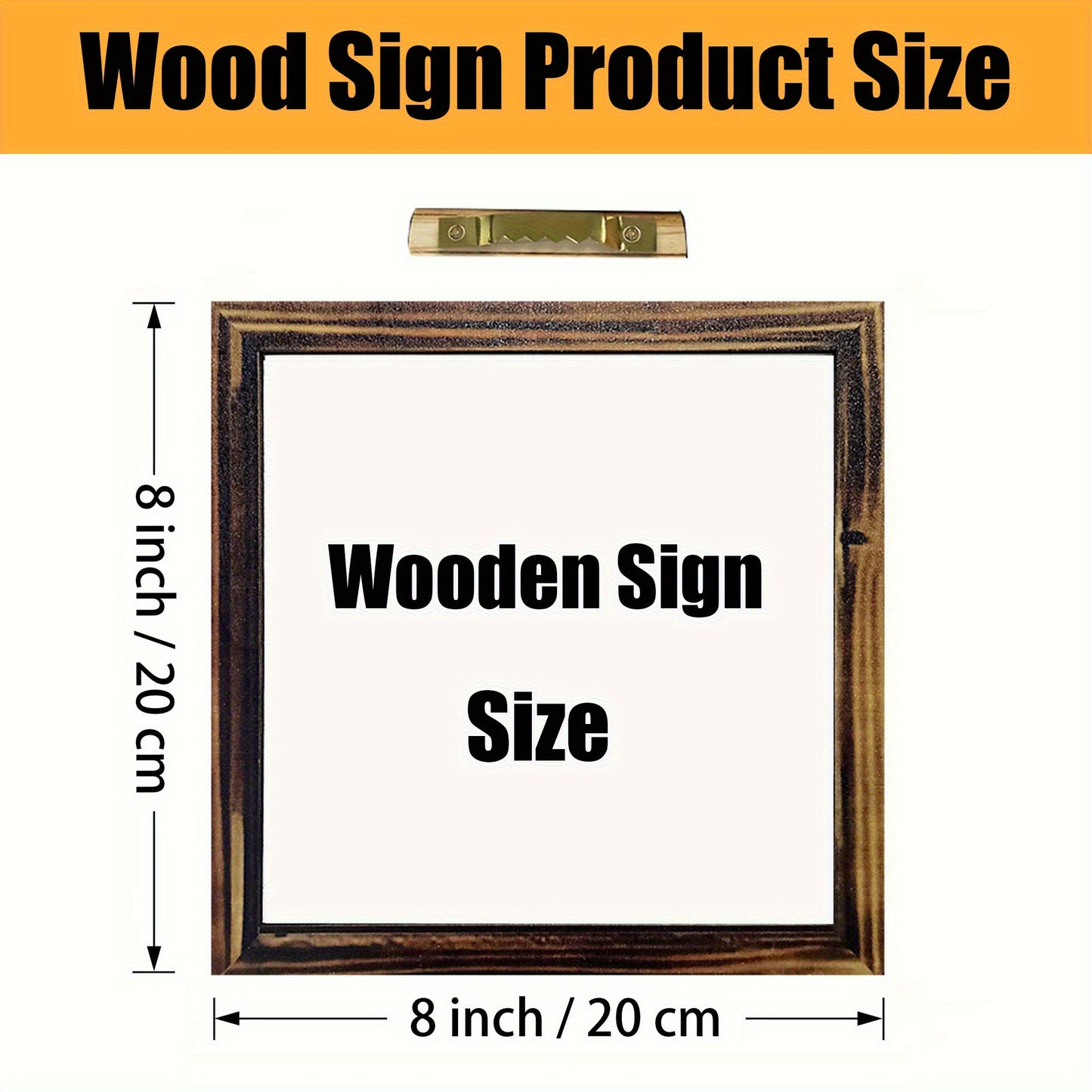 Dual Sided Bible Verses Wooden Frame Sign 8x8 Inches