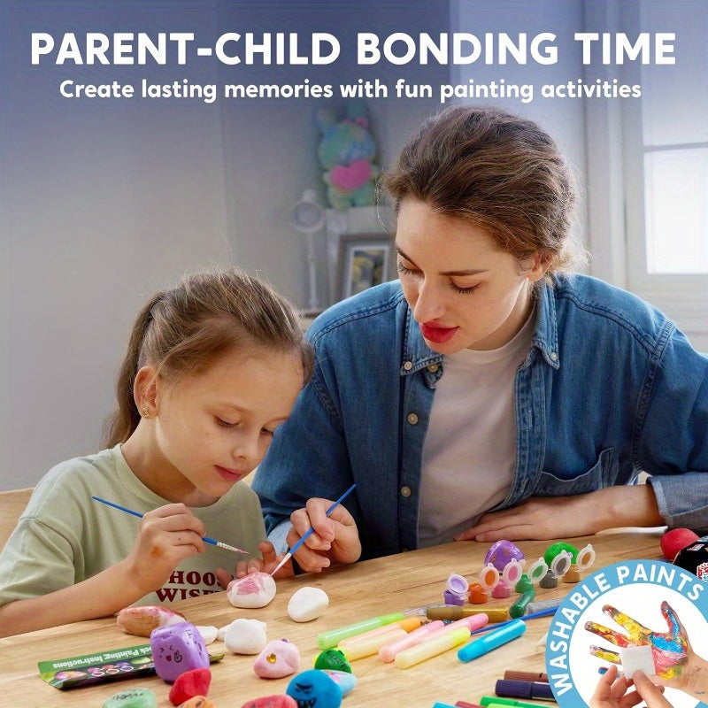 Glow In The Dark Rock Painting Kit For Kids 6 To 12 DIY