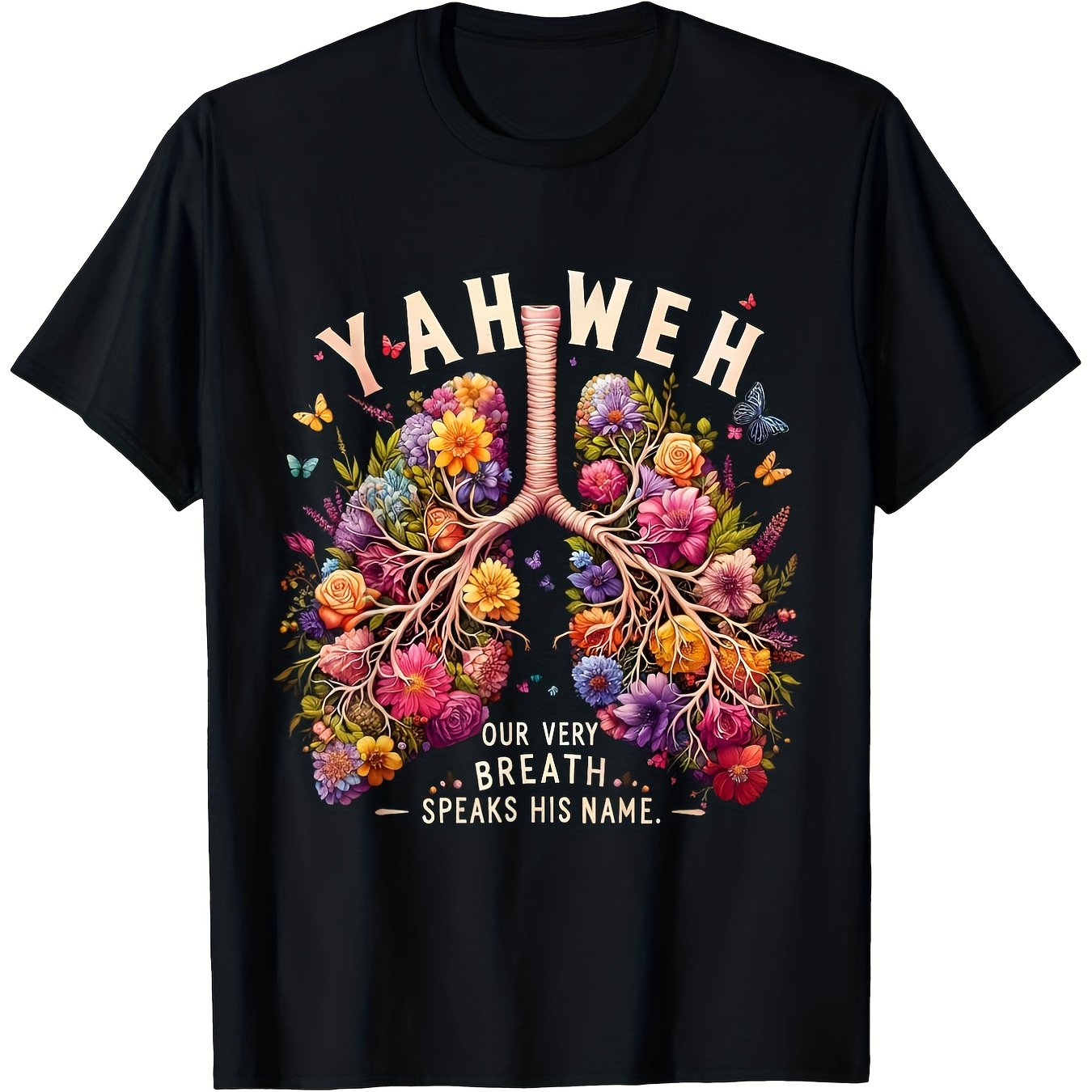 Yahweh Breath Speaks His Name Unisex 100 Cotton Tee Faith