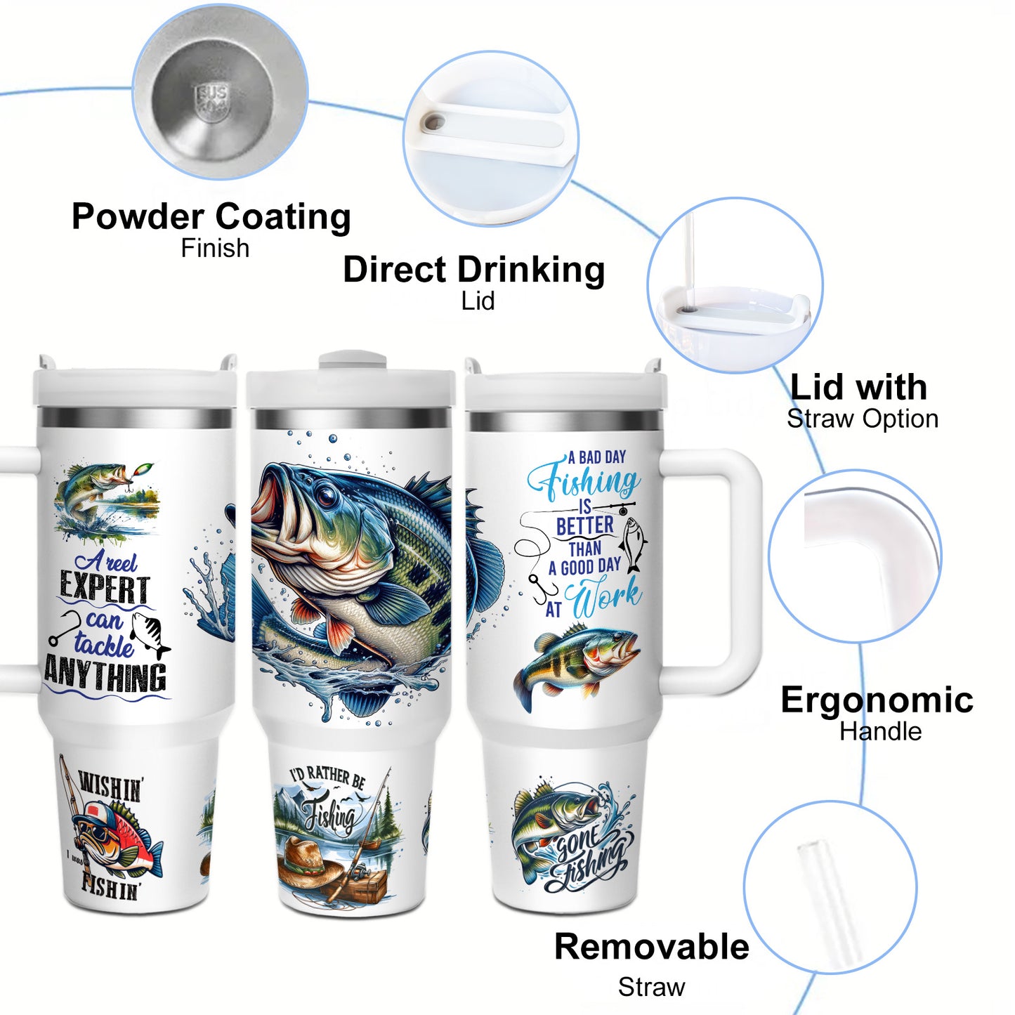 40oz Stainless Steel Vacuum Insulated Bottle With Handle