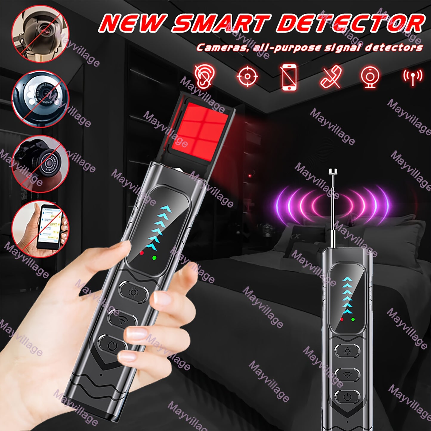 Portable Hidden Camera Detector And Anti Spy RF Locator