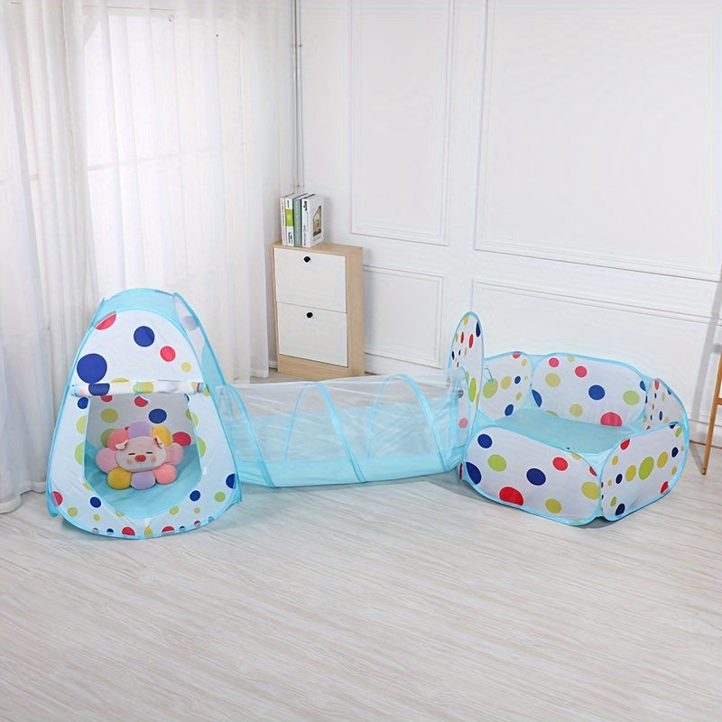 Kids Indoor Play Tent Ball Pool Crawling Tunnel Playhouse