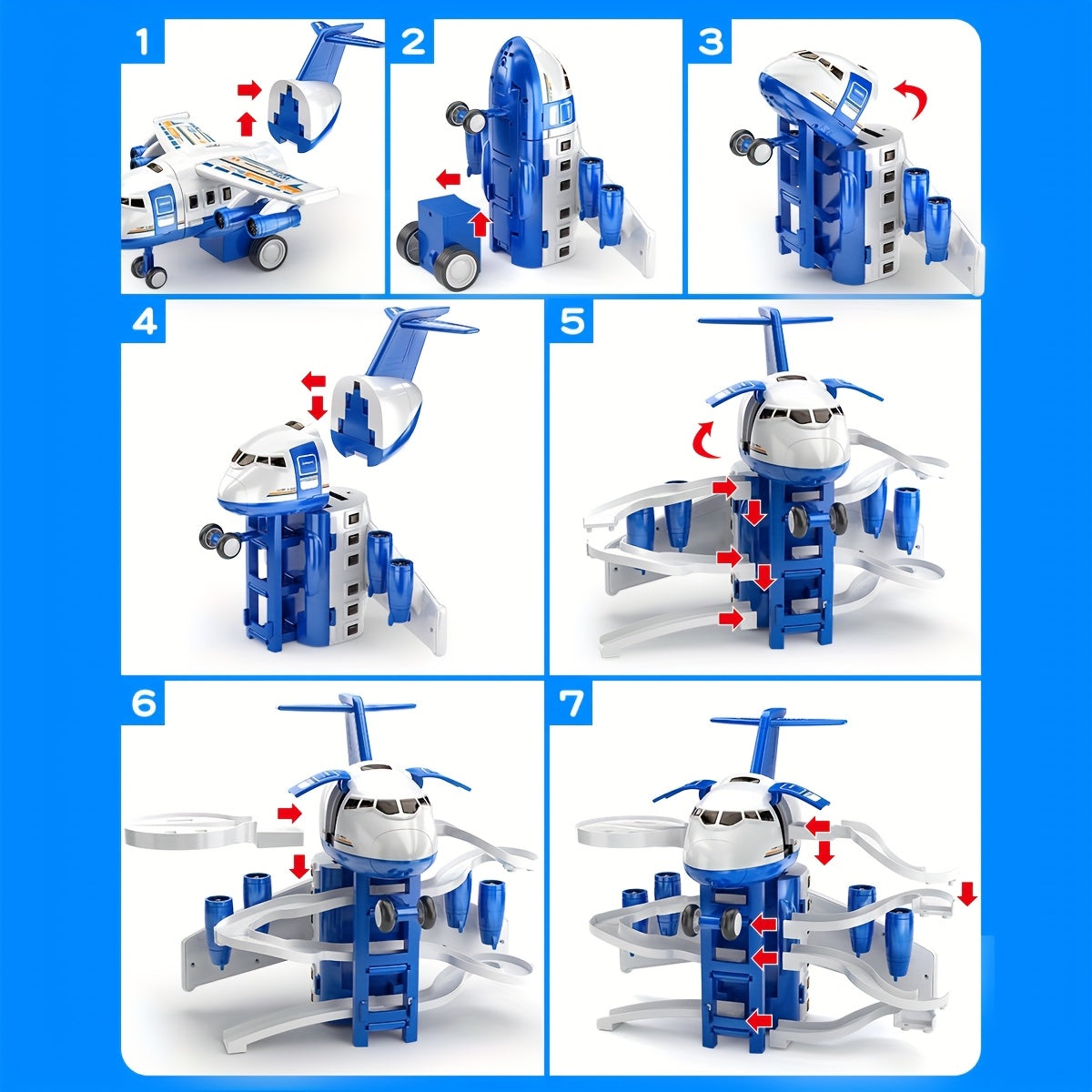 Kids Airplane Toy Inertia Simulation With Light Music Diecast Passenger Plane