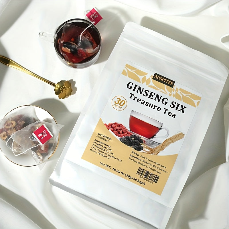 Ginseng Six Treasures Tea 10g 30 Packs Mulberry Wolfberry