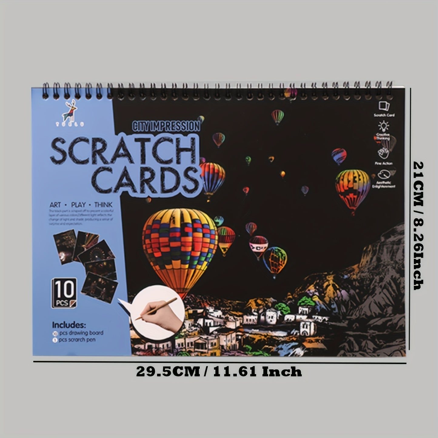 Scratch Art Book for Adults - Colorful City Series Scratch Art | Scratch Painting Foil Art for Adults | Scratch And Sketch City Series Books | Foil Engraving Scratch Art Adult, The Best Choice for Birthday/Holiday Gifts Chris