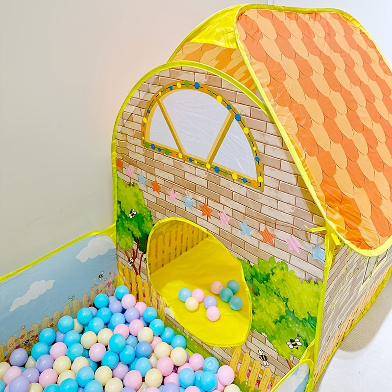 Kids Play Tent With Ball Pool Indoor Outdoor Playhouse