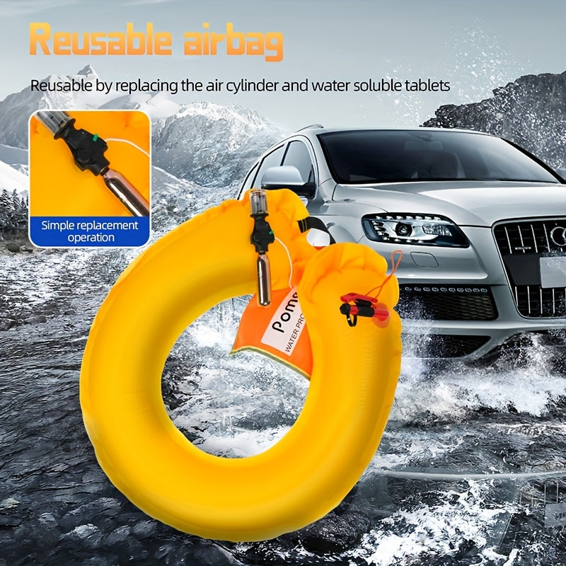 Pomerol Self Inflating Car Life Buoy Kit Window Breaker