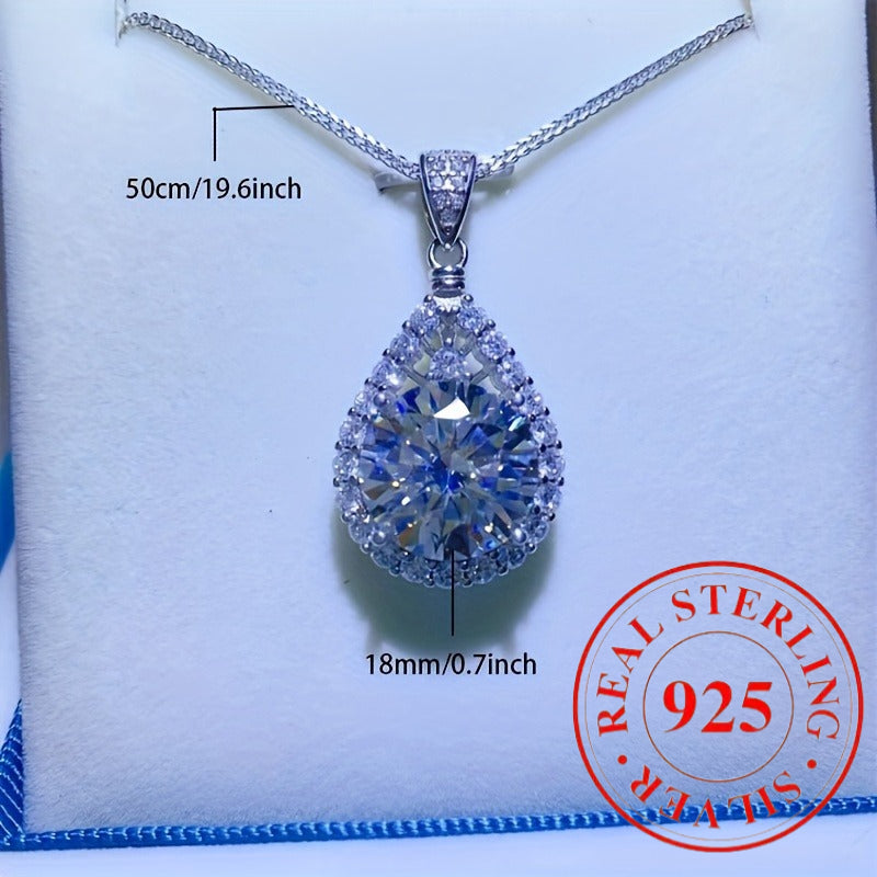 S925 silver, Moissanite necklace for both men and women, engagement wedding gift, Necklace For Women, Necklaces For Women, Necklace For A Woman, Moissanite Necklace For Women, Necklace For Wedding For Women, Moissanite Pendan